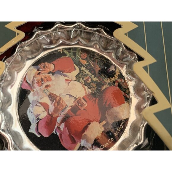 Lot of 6 Coca-Cola Trim A Tree Bottle Cap Ornaments 1990 Vintage Christmas Decor - Picture 7 of 13